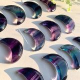 Load image into Gallery viewer, Rainbow Fluorite Moon